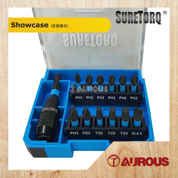 SURETORQ 13PCS IMPACT SCREW DRIVER BIT SET (0410-1302) - Image 4