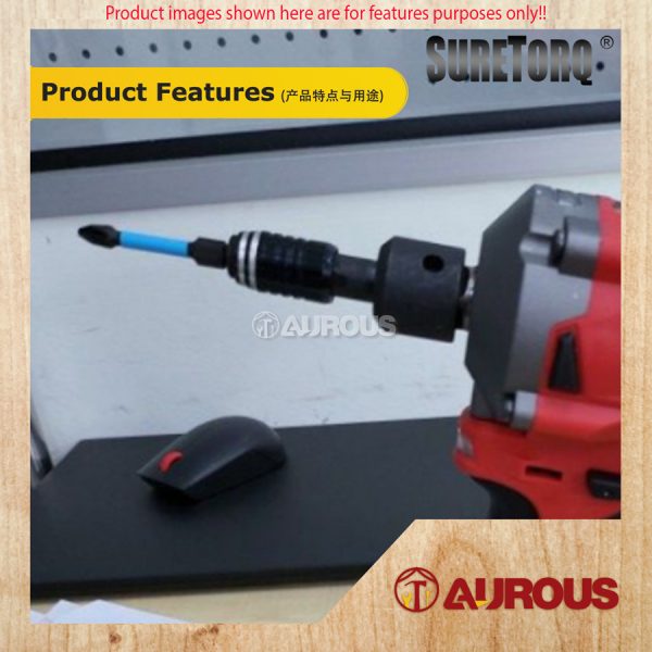 SURETORQ MAGNETIC IMPACT SQUARE DRIVE BIT HOLDER 6MM 1/2'' X 1/4'' X 61MM (0362-0103) - Image 7