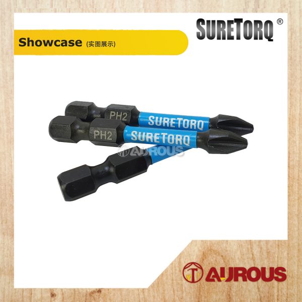 SURETORQ 15PCS MAGNETIC IMPACT POWER SCREW BIT SET 0422-1502 [TIC TAC CASE] - Image 4