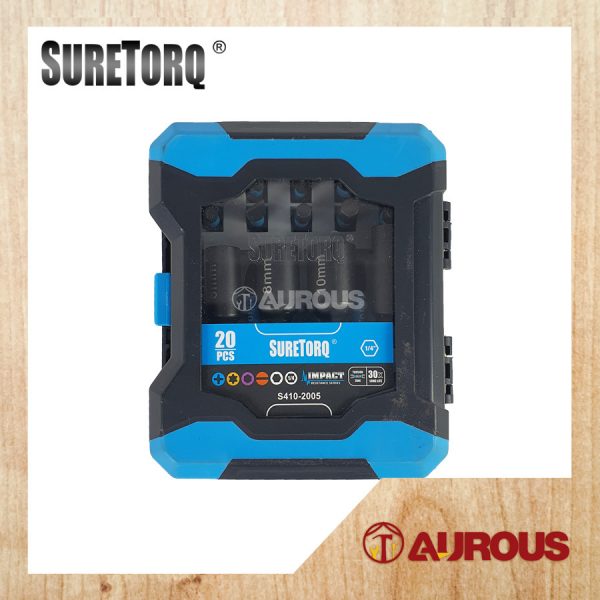 SURETORQ 20PCS IMPACT SCREW DRIVER ACCESSORRY BIT SET (0410-2005)