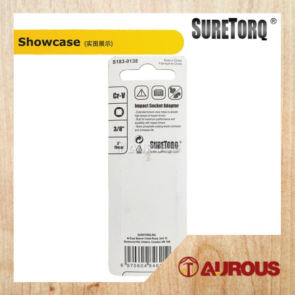SURETORQ IMPACT SOCKET ADAPTER 3/8 x 75MM (0183-0138) - Image 5