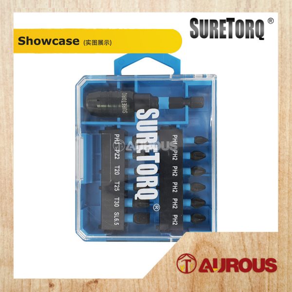 SURETORQ 13PCS IMPACT SCREW DRIVER BIT SET (0410-1302) - Image 2