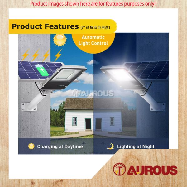 SOLAR LED FLOOD LIGHT C/W SOLAR PANEL 200W IP67 WITH REMOVE CONTROL WATERPROOF - Image 7