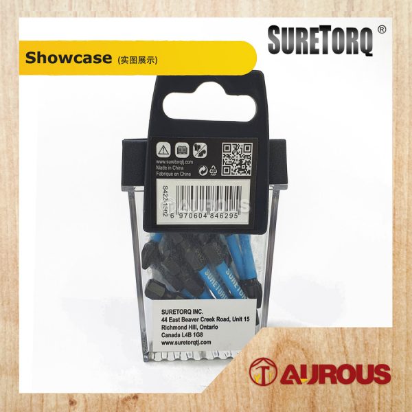 SURETORQ 15PCS MAGNETIC IMPACT POWER SCREW BIT SET 0422-1502 [TIC TAC CASE] - Image 3