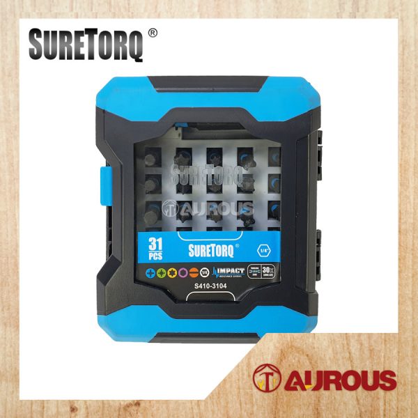 SURETORQ 31PCS IMPACT SCREW DRIVER BIT SET (0410-3104)