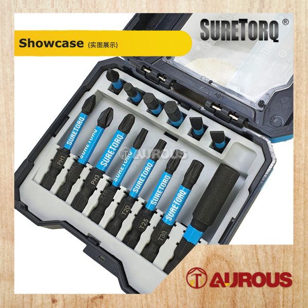 SURETORQ 14PCS IMPACT SCREW DRIVER BIT SET (0410-1401) - Image 3