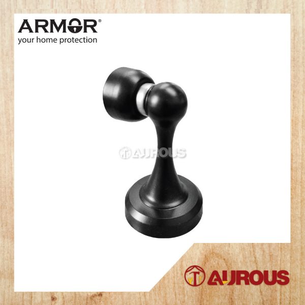 ARMOR MAGNETIC STAINLESS STEEL DOOR HOLDER ADS-812 MATT BLACK