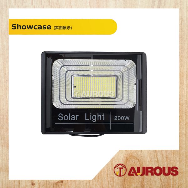 SOLAR LED FLOOD LIGHT C/W SOLAR PANEL 200W IP67 WITH REMOVE CONTROL WATERPROOF - Image 2