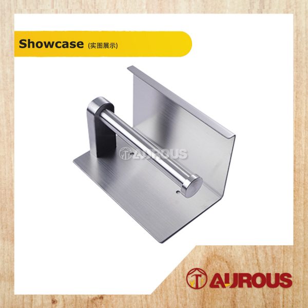 STAINLESS STEEL SUS 304 WALL MOUNT SELF ADHESIVE BATHROOM TOILET TISSUE PAPER ROLL HOLDER WITH TOP SPACE - Image 4