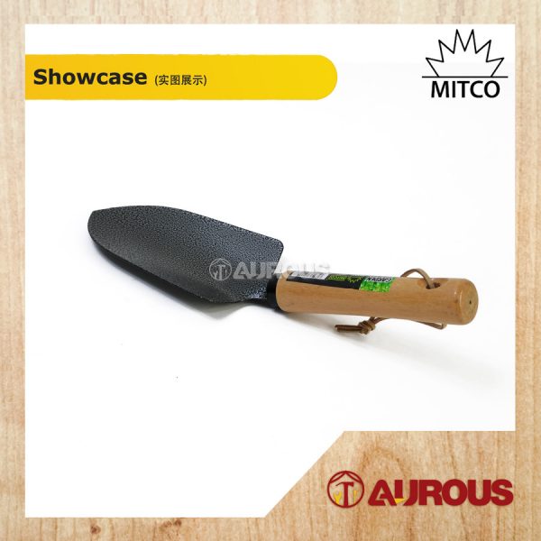 MITCO GARDENING TOOLS MINI STEEL SHOVEL / FORK WITH WOOD HANDEL (TW07 / TW08) - Image 3