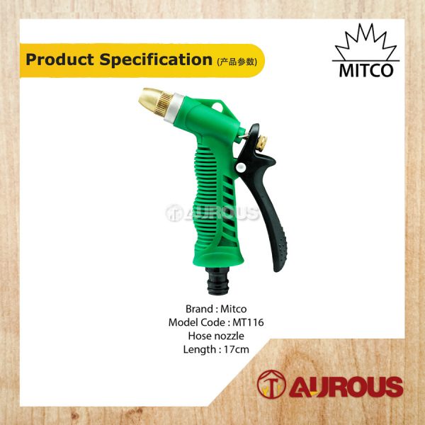 MITCO GARDEN FITTING HOSE NOZZLE SPRAY GUN (MT116) - Image 6