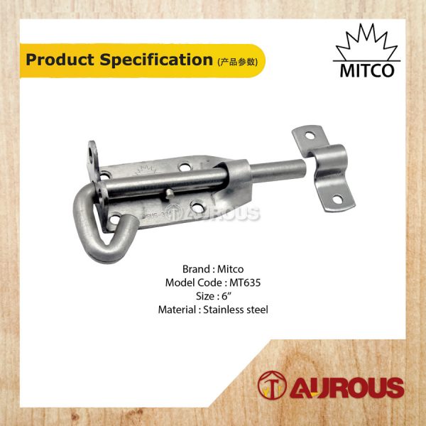 MITCO HEAVY DUTY 100% STAINLESS STEEL WELDING PAD BOLT 6'' (MT635) - Image 5