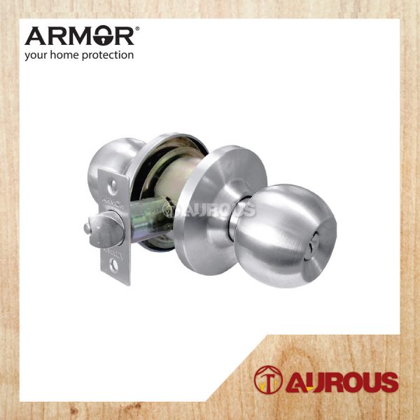 ARMOR STAINLESS STEEL SUS304 CYLINDRICAL LOCK ENTRANCE DOOR LOCK TOMBOL PINTU ACL-1100 ( SS/AC/MB)