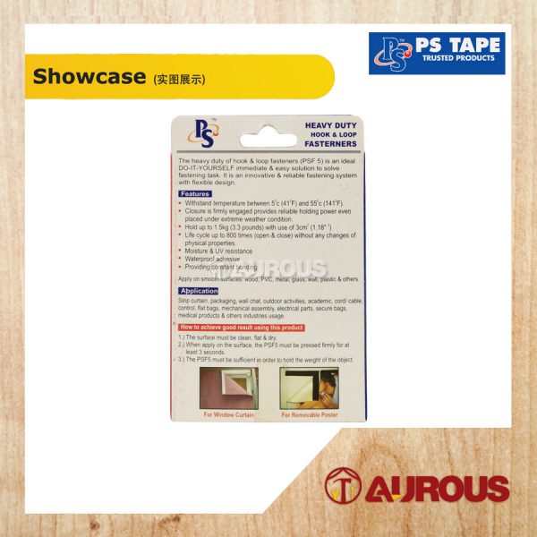 PS TAPE HOOK & LOOP FASTENER VELCRO STRAP (25MM X 500MM+-) PSF5 - Image 2