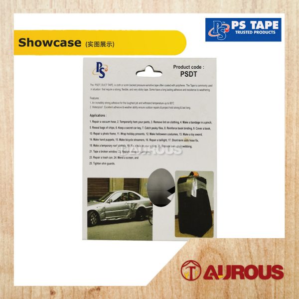 PS TAPE WATERPROOFING HIGH PERFORMANCE ALUMINIUM DUCT TAPE 72MM x 6M (SILVER) PSDT - Image 2