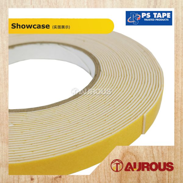 PS TAPE HIGH PERFORMANCE DOUBLE SIDED RUBBER FOAM TAPE PS88AA (12MM / 24MM X 9METER) - Image 4