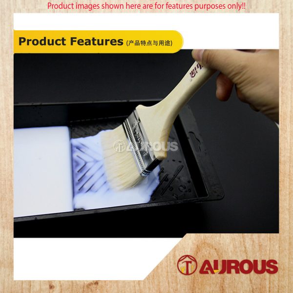 HOTO WOODEN HANDLE WOOL SHELLAC BRUSH / PAINT BRUSH / BBQ COOKING BRUSH ( 2 | 3 | 4 | 5 | 6 INCH ) - Image 8