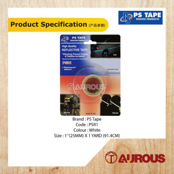 PS TAPE WATERPROOFING HIGH QUALITY REFLECTIVE TAPE (25MM X 1YARD) PSR1 - Image 3