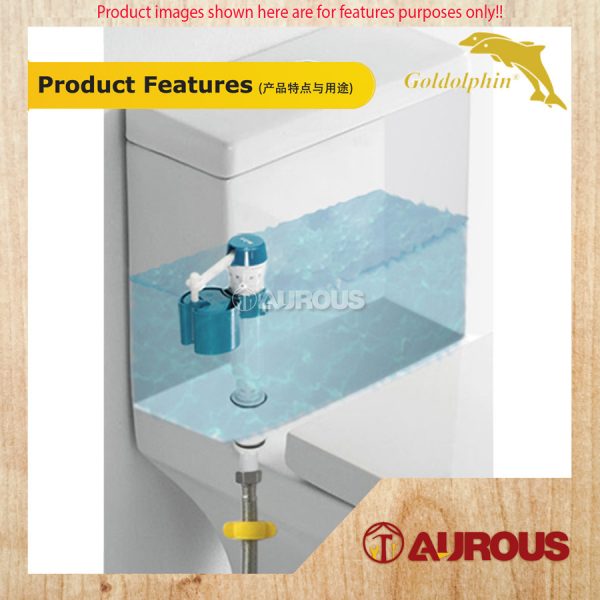 GOLDOLPHIN NOISELESS ADJUSTABLE BOTTOM INLET VALVE FOR ALL CISTERN WATER TANK (GDA2003B) - Image 8