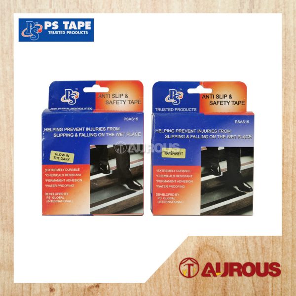 PS TAPE ANTI-SLIP & SAFETY TAPE PSAS15 (1'' x 15 FEET) (GLOW IN DARK / TRANSPARENT)