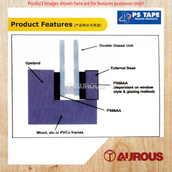 PS TAPE HIGH PERFORMANCE DOUBLE SIDED RUBBER FOAM TAPE PS88AA (12MM / 24MM X 9METER) - Image 9