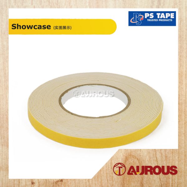 PS TAPE HIGH PERFORMANCE DOUBLE SIDED RUBBER FOAM TAPE PS88AA (12MM / 24MM X 9METER) - Image 3