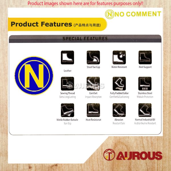NO COMMENT/NIPPONTOOL INDUSTRIES LOW CUT FOOTWEAR FULL STICHING RUBBER STEEL TOE CAP SAFETY SHOES (MIX COLOUR) - Image 8