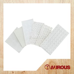 SELF ADHESIVE SILICONE RUBBER BUFFER PADS WALL DOOR FURNITURE PROTECTOR CLEAR NOISE DAMPENING PADS [TRANSPARENT]