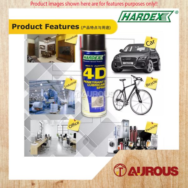 HARDEX 4D PENETRANT & LUBRICANT SPRAY ANTI RUST (HD420) 200ML - Image 6
