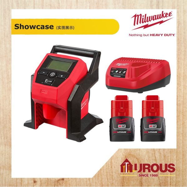 MILWAUKEE M12 FIWF12-302C FUEL STUBBY IMPACT WRENCH + M12 BI-0 SUB COMPACT INFLATOR - Image 3