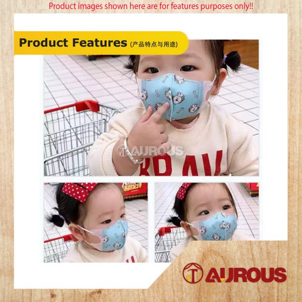 3D RANDOM CARTOON BABY 3PLY FACE MASK BFE 99% (1-3 YEARS OLD) - Image 11