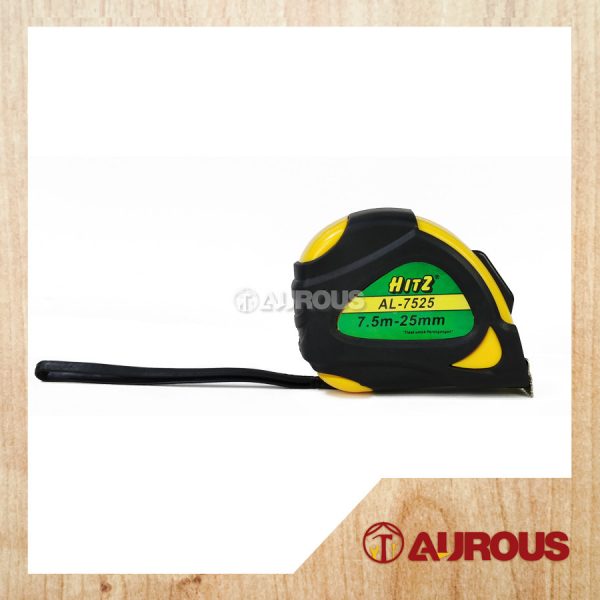 HITZ AUTO LOCK STEEL MEASURING TAPE WITH MAGNETIC 7.5M (AL-7525)