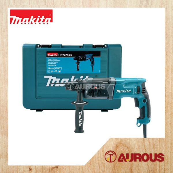 MAKITA ROTARY COMBINATION HAMMER HR2470X5 24MM (15/16") WITH EXTRA FREE GIFT
