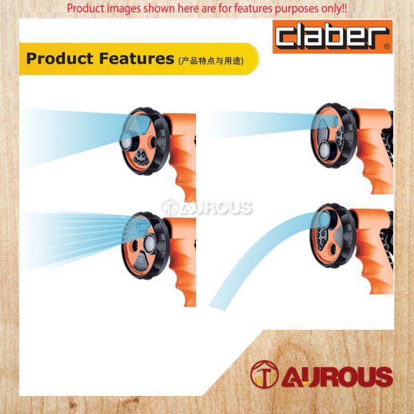 CLABER GARDENING TOOL ERGO-GARDEN SPRAY PISTOL (9391) - Image 5