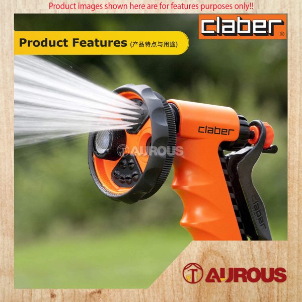 CLABER GARDENING TOOL ERGO-GARDEN SPRAY PISTOL (9391) - Image 6