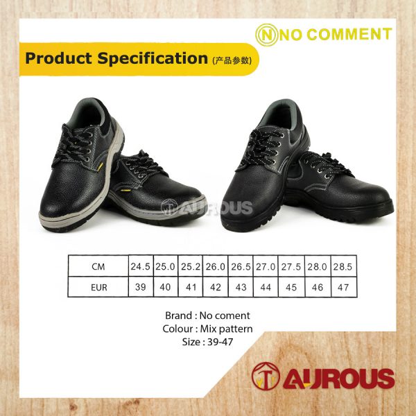 NO COMMENT/NIPPONTOOL INDUSTRIES LOW CUT FOOTWEAR FULL STICHING RUBBER STEEL TOE CAP SAFETY SHOES (MIX COLOUR) - Image 7