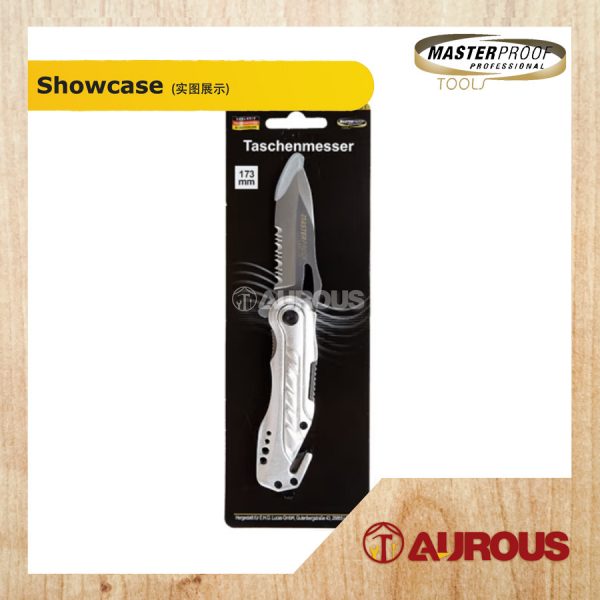 MASTERPROOF FOLDING FLIP KNIFE S/S MULTI-FUNCTION CUTTER WITH ALUMINIUM ALLOY HANDLE (69001) - Image 5