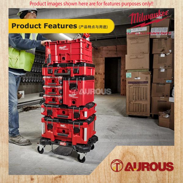 MILWAUKEE IP65 RATED PROTECTION PACKOUT TOOL BOX WITH FOAM INSERT (48-22-8450) - Image 6