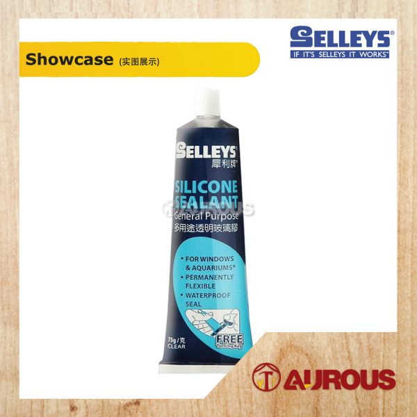 SELLEYS SILICONE SEALANT GENERAL PURPOSE (CLEAR) 75G - Image 2