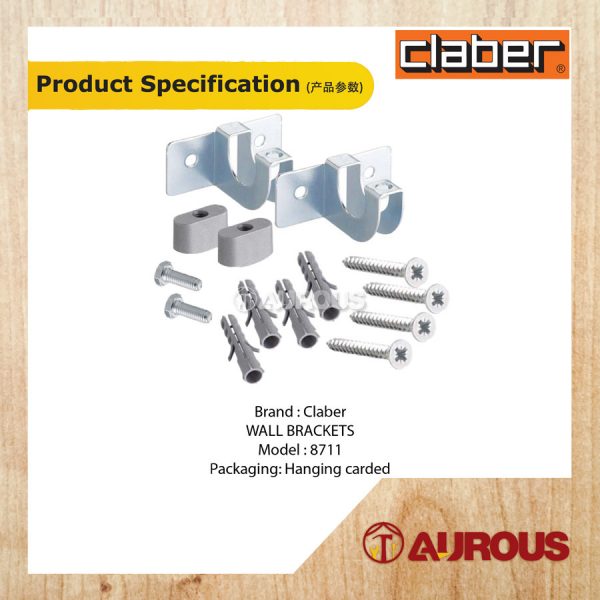 CLABER 8711 WALL MOUNTED BRACKETS FOR HOSE REELS - Image 4