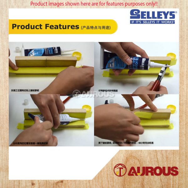 SELLEYS SILICONE SEALANT GENERAL PURPOSE (CLEAR) 75G - Image 5