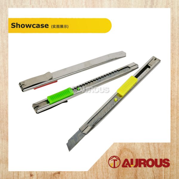 9MM BLADE UTILITY METAL BLADE KNIFE / PAPER CUTTER / SNAP OFF BLADE KNIFE (COLOUR RANDOM) - Image 5