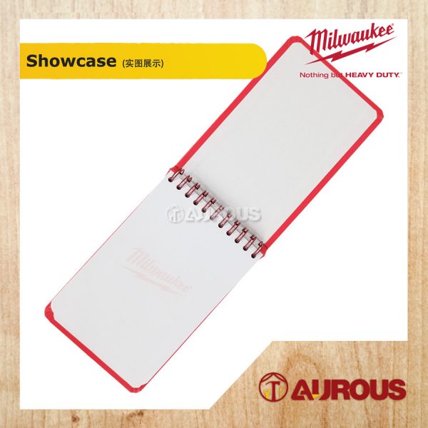 [STOCK LIMITED] MILWAUKEE 0.5MM FINE GEL BLACK INK BALL PEN WITH RED CASING / MILWAUKEE A6 NOTEPAD NOTE BOOK - Image 6