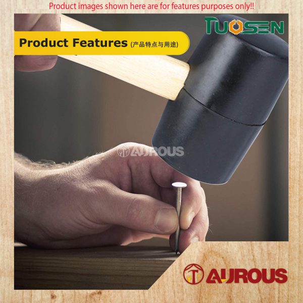 TUOSEN BLACK RUBBER MALLET DUAL FACE TILE FLOOR HAMMER / PENUKUL GETAH - Image 7