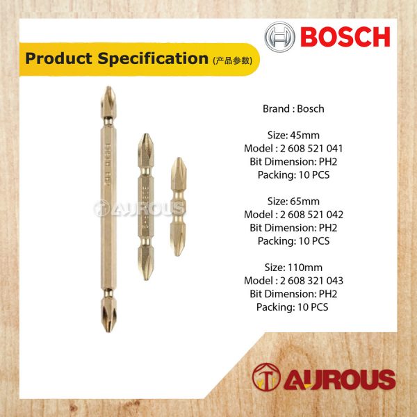 BOSCH GOLD POWER SCREW BIT (+)(+) (10 PCS) - Image 5