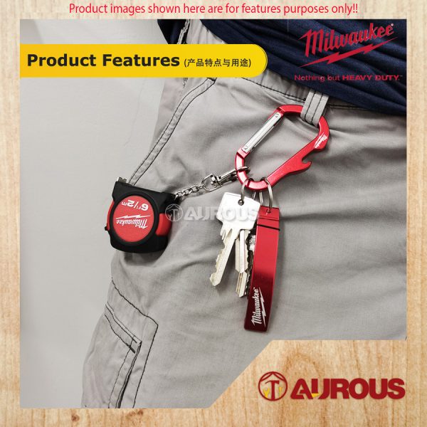 [LIMITED EDITION] MILWAUKEE BOTTLE OPENER LASER ENGRAVE KEY CHAIN & HOOK CARABINER KEYCHAIN - Image 5