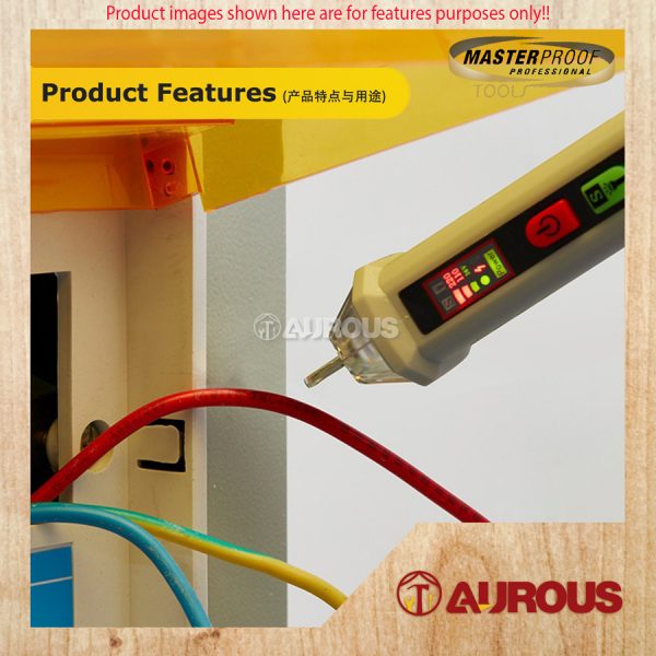 MASTERPROOF DIGITAL TEST PEN VOLTAGE NONTOUCH TESTER VOLTAGE RANGE 12-1000V (68949) - Image 6