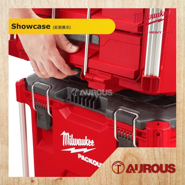 MILWAUKEE PACKOUT 3 DRAWER TOOL BOX IP65 RATE UP TO 50 LBS WEIGHT CAPACITY (48-22-8443) - Image 6