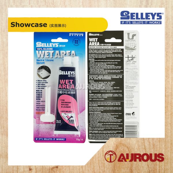 SELLEYS WET AREA NEUTRAL SILICONE SEALANT 75G (WHITE) - Image 3