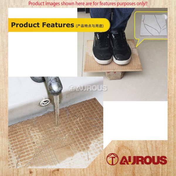 LKB TILE REPAIR A+B GLUE (50G) SET ADHESIVE REPAIRING FOR PORCELAIN CERAMIC TILE CRACK (CREAM/WHITE/GREY) - Image 5